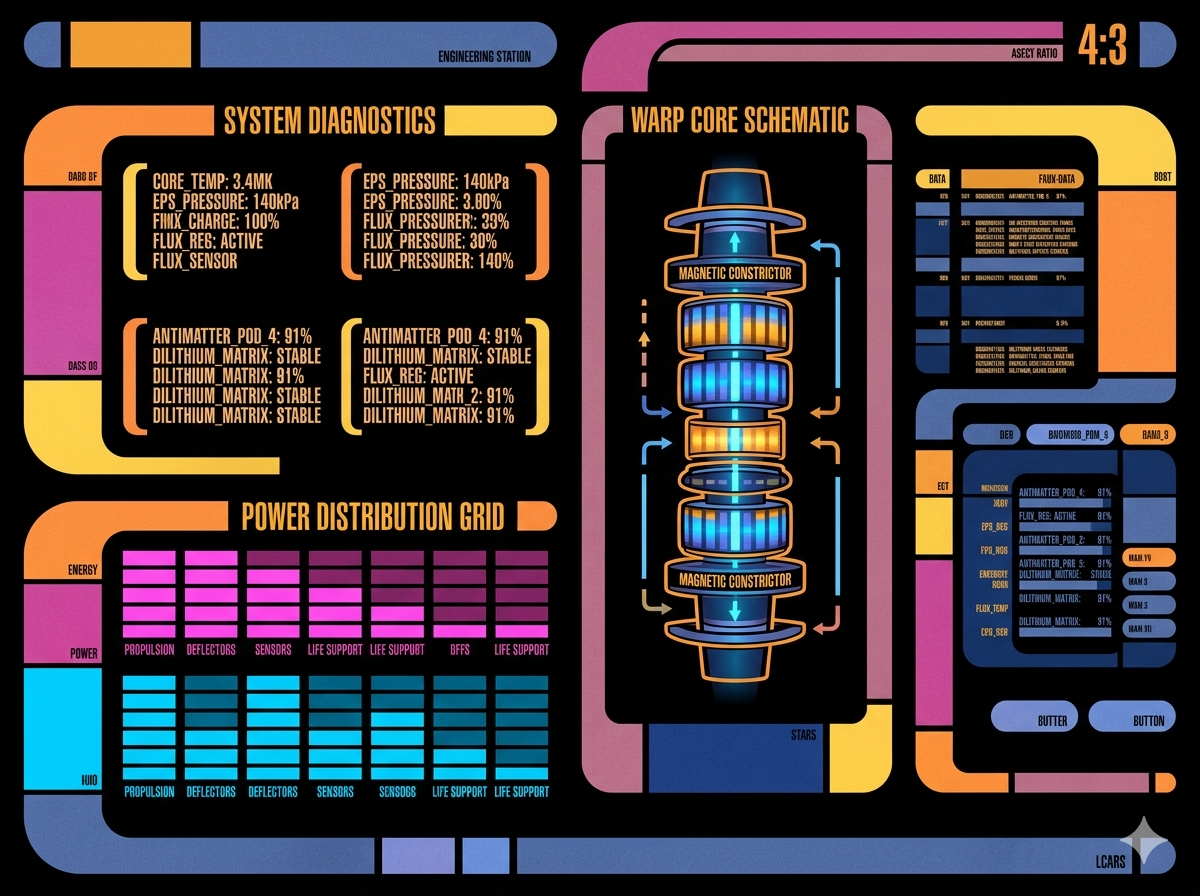 LCARS Wall Panel (Warp Core)