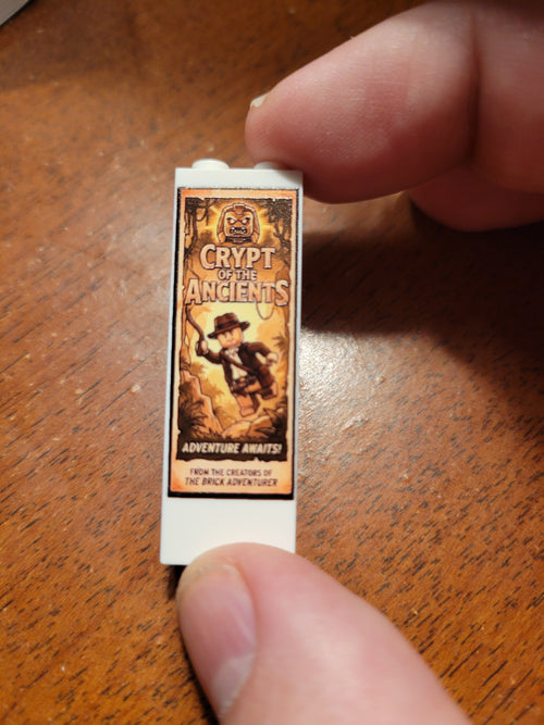 UV Printed Brick Movie Poster- Adventurer