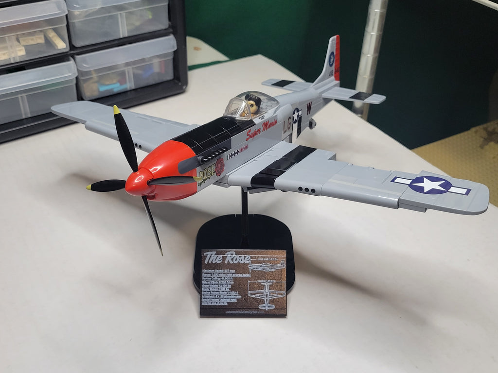 Custom Display Data Plate for MOC Aircraft and Space Ships