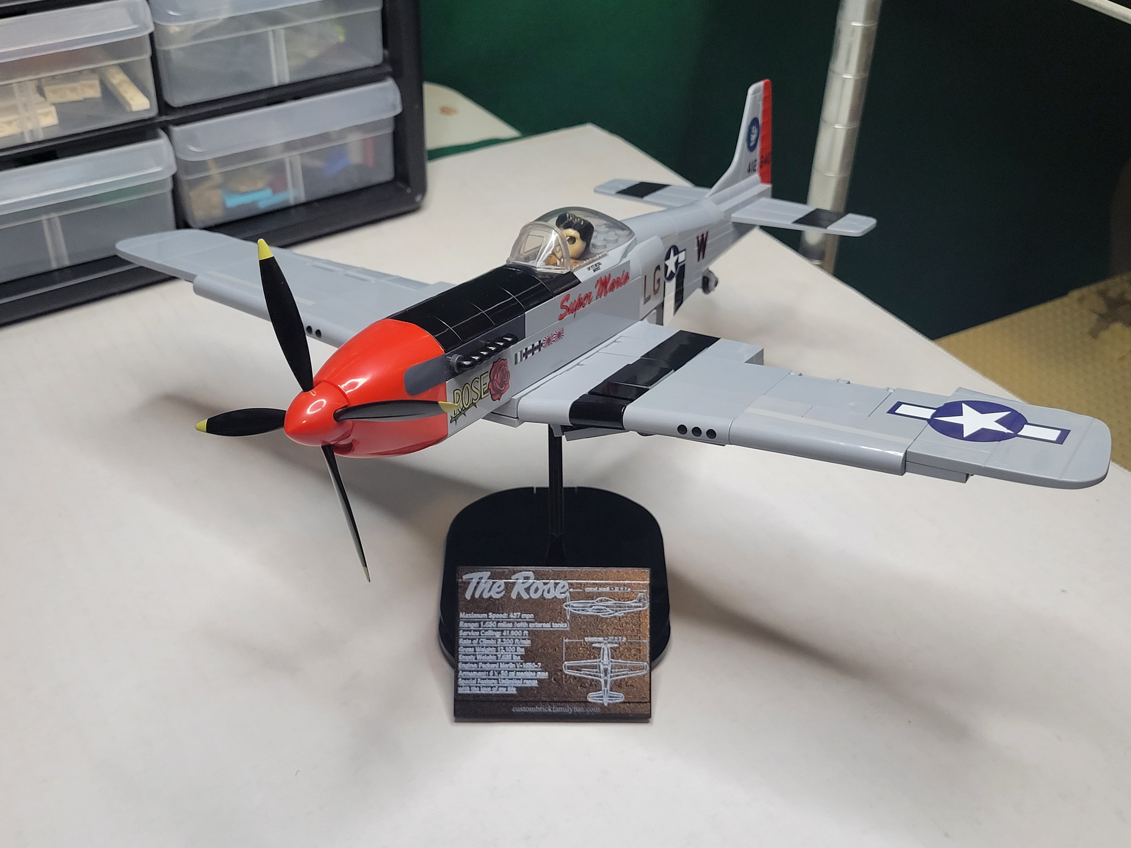 Custom Display Data Plate for MOC Aircraft and Space Ships